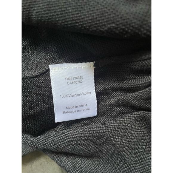 David Meister Black Asymmetrical Tunic Knit Top Womens Plus Size‎ 3X NWOT - Picture 4 of 7